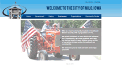 Desktop Screenshot of cityofmilo.com