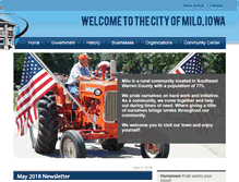 Tablet Screenshot of cityofmilo.com